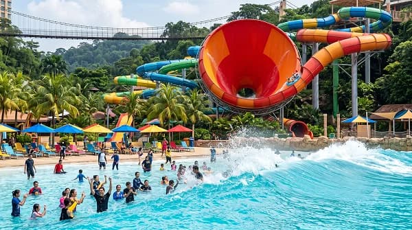 Sunway Lagoon Theme Park Exploration